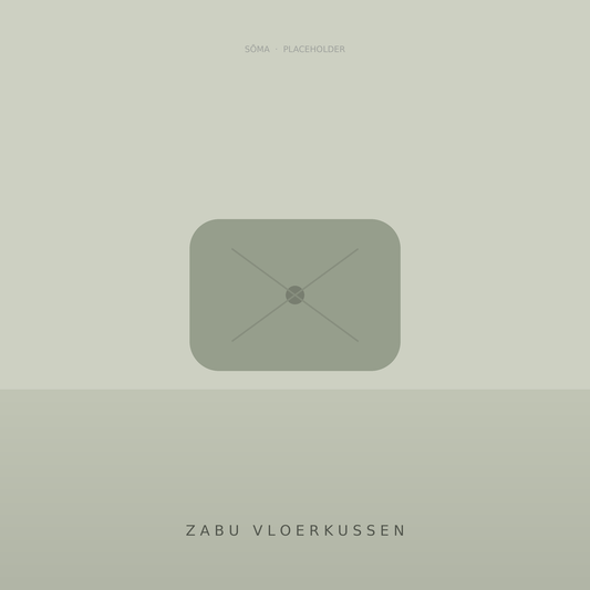Zabu Vloerkussen — placeholder-sfeerbeeld in Sōma-stijl